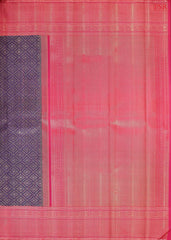 Dark Violet Bridal Kanchipuram Silk Saree