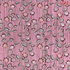 Light Grey Semi Tussar Embroidery Saree