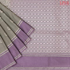 Fossil Grey Soft Art Silk Saree