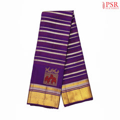 Dark Violet Kanchipuram Silk Saree