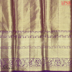 Carnation Pink Kanchipuram Tissue Silk Saree