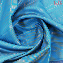 Chintamani Blue Soft Silk Saree