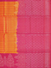Crossandra Orange Soft Silk Mix Saree