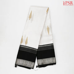 White Kanchipuram Silk Saree