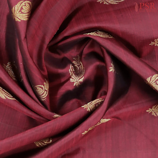 Maroon Kanchipuram Silk Saree