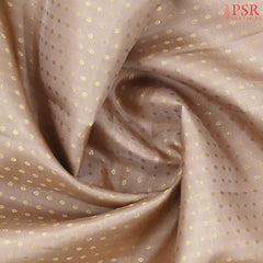 Chikoo Beige Kanchipuram Silk Saree