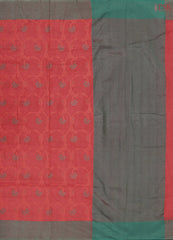 Red Manipuri Supernet Saree