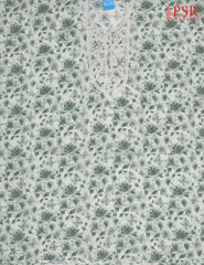 Light Green Cotton Dress Material