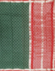 Dark Green Assam Saree