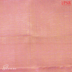Mustard Yellow & Dusty Rose Kanchipuram Silk Saree