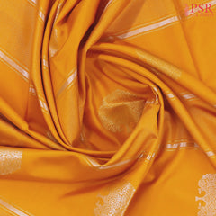 Marigold Yellow Soft Art Silk Saree