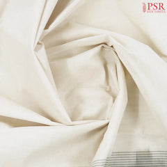 Pearl White Kanchi Cotton Saree