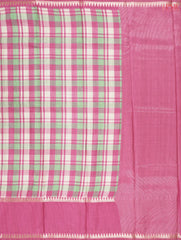 Green & Pink Semi Tussar Saree