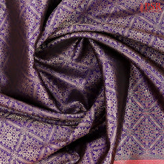 Dark Violet Bridal Kanchipuram Silk Saree