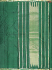 Dark Green Arani Silk Saree