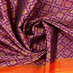 Dark Purple Bridal Kanchipuram Silk Saree