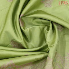 Pistachio Green Soft Silk Saree
