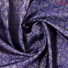 Dark Blue Kanchipuram Silk Saree