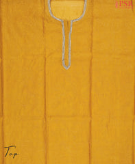 Mustard Yellow Silk Cotton Dress Material