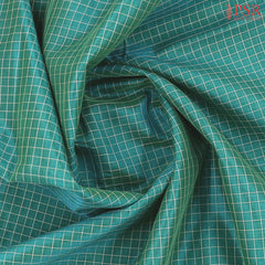 Emerald Green Cotton Silk Saree
