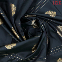 Coal Black Soft Art Silk Saree