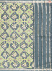 Teal Blue Assam Saree