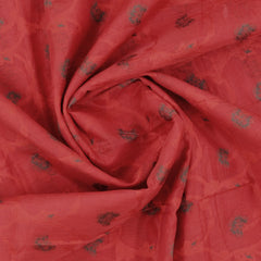 Red Manipuri Supernet Saree