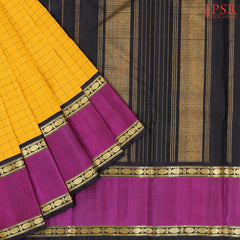 Mango Yellow Kanchipuram Silk Saree