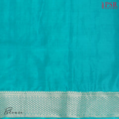 Chintamani Blue Semi Binny Silk Saree