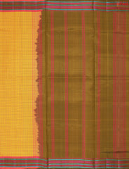 Marigold Yellow Arani Silk Saree