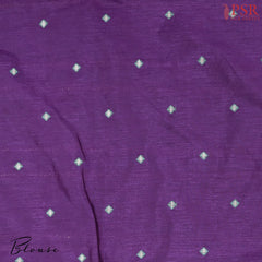 Violet Tussar Kadi Saree
