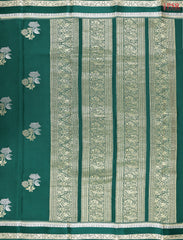 Dark Green Mysore Silk Saree