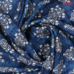 Indigo Blue Modal Silk Saree