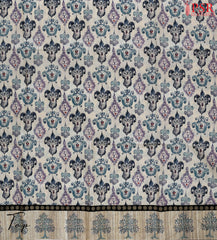 Royal Beige Semi Tassar Dress Material