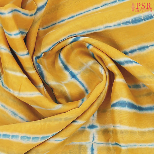 Yellow Chanderi Silk Cotton Saree