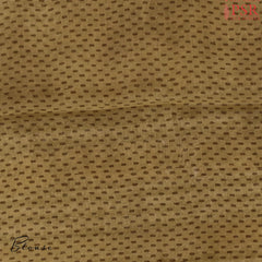 Beige & Mustard Brown Chanderi Silk Cotton Saree