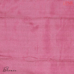 Green & Pink Semi Tussar Saree