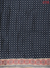 Black Chanderi Dress Material