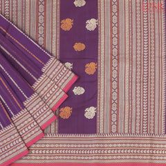 Magenta Purple Kalakshetra Kovai Cotton Saree