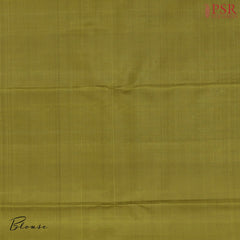 Olive Green Kanchipuram Silk Saree