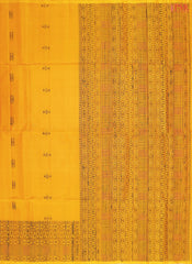 Amber Yellow Soft Silk Saree