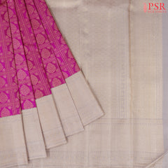 Magenta Bridal Kanchipuram Silk Saree