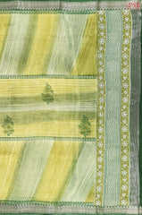 Shades Of Green Chanderi Silk Cotton Saree