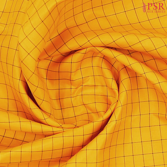 Mango Yellow Kanchipuram Silk Saree