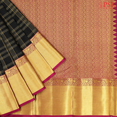 Black Fancy Kanchipuram Silk Saree