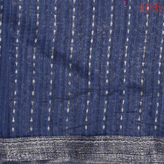 Dark Taupe Semi Tussar Embroidery Saree