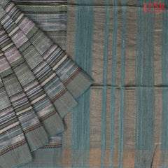 Teal Kadhi Tussar Silk Saree