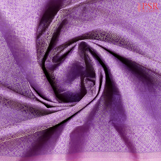 Amethyst Purple Bridal Kanchipuram Silk Saree