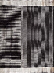 Black Semi Binny Silk Saree