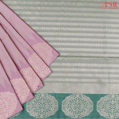 Light Mauve Soft Art Silk Saree
